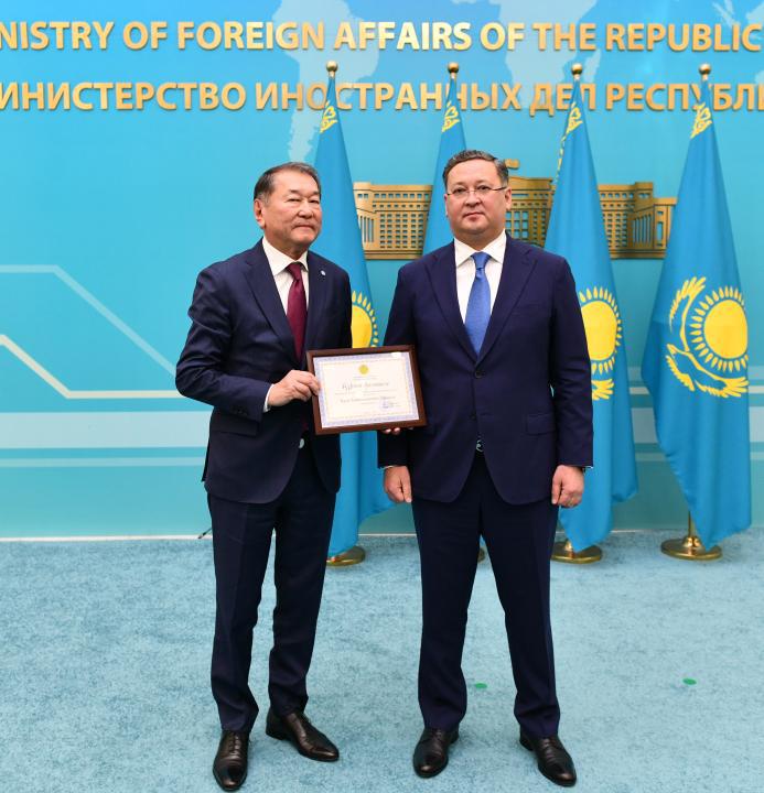 Торжественные мероприятия в честь Дня дипломатической службы Казахстана.